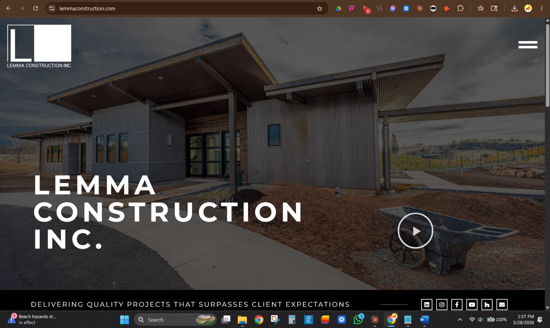 Current Lemma Construction site